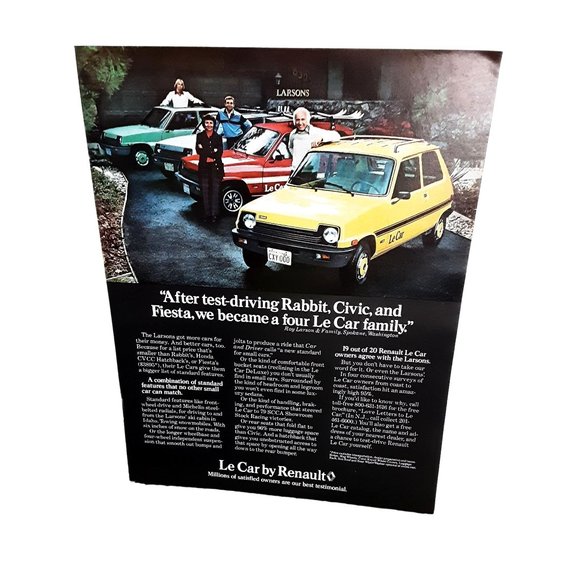 1979 Le Car by Renault Print Ad vintage 70s - Picture 1 of 1